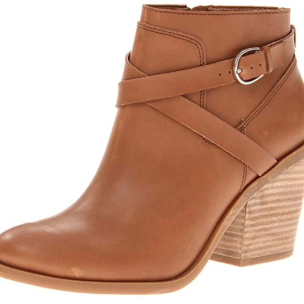 2 FOR $20 Lucky Brand Cognac Leather Booties